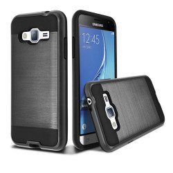 Samsung Galaxy J3 / Galaxy Amp Prime Iron Shield Hybrid Case (Black)